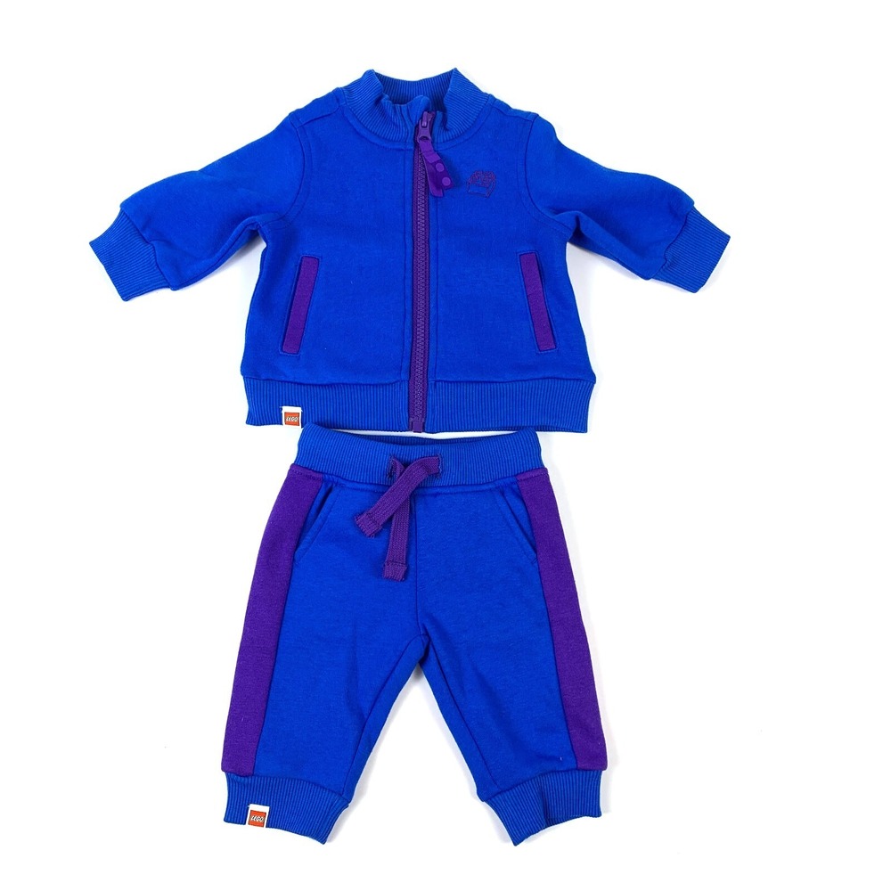 Lego x‎ Target Baby Track Suit Sz Newborn Track Jacket Joggers Blue & Purple